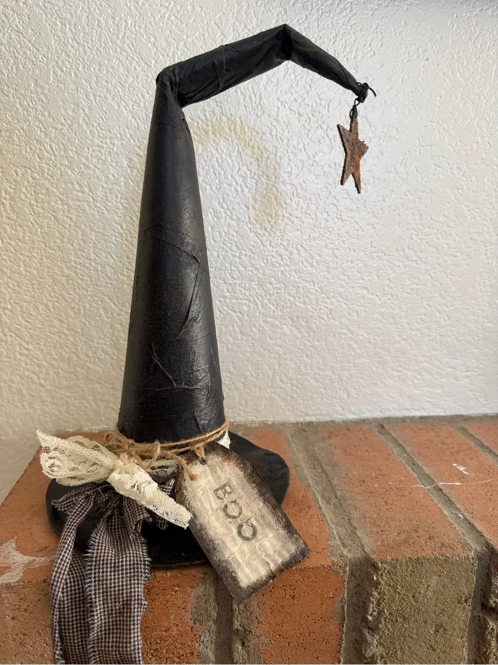Handmade witch hat for Halloween